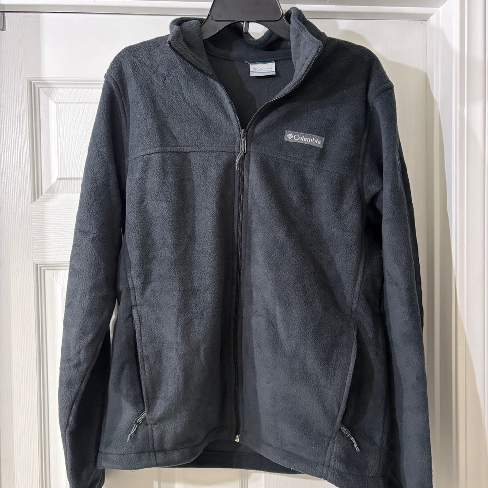 Columbia Men's Lightweight Full-Zip Fleece Jacket - Charcoal